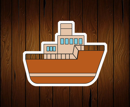 Freighter Boat Cookie Cutter