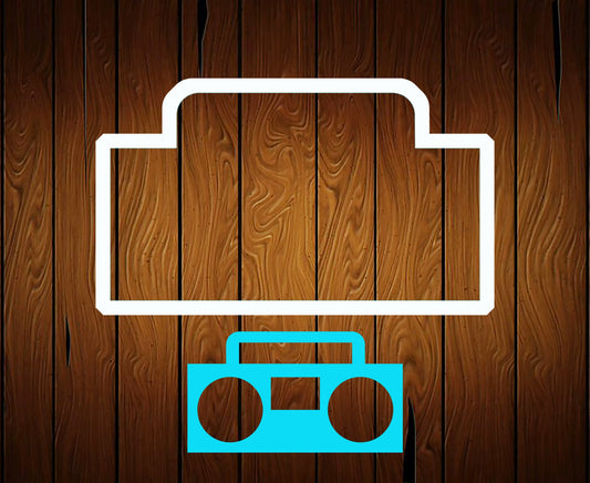 Boombox Radio Speaker Cookie Cutter 2
