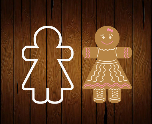 Gingerbread Female Cookie Cutter