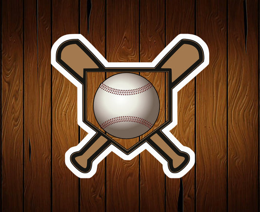 Baseball Bat Home Plate Cookie Cutter