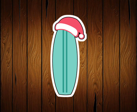 Christmas Surfboard Cookie Cutter