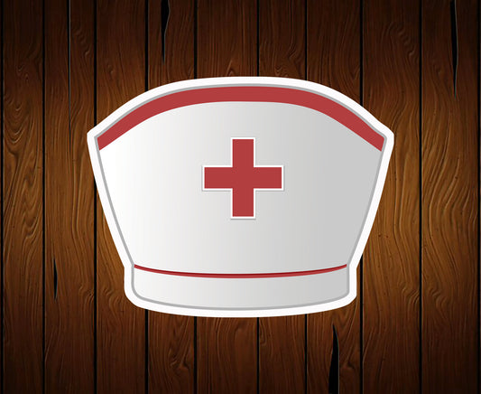 Nurse Cap Hat Cookie Cutter