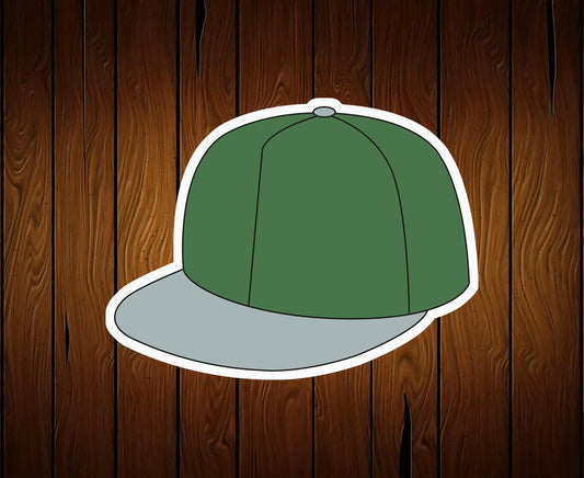 Flat Bill Baseball Hat or Cap Cookie Cutter