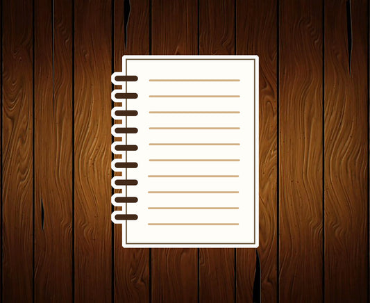Spiral Notebook Journal Cookie Cutter