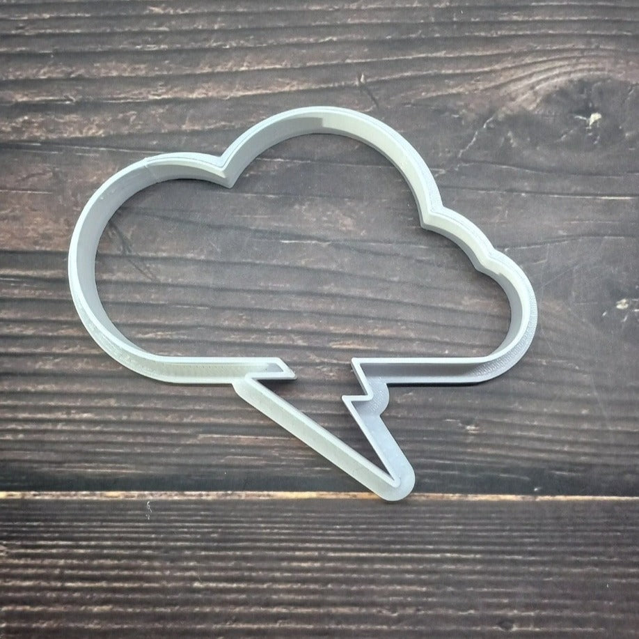 Thunder Lightning Cloud Cookie Cutter