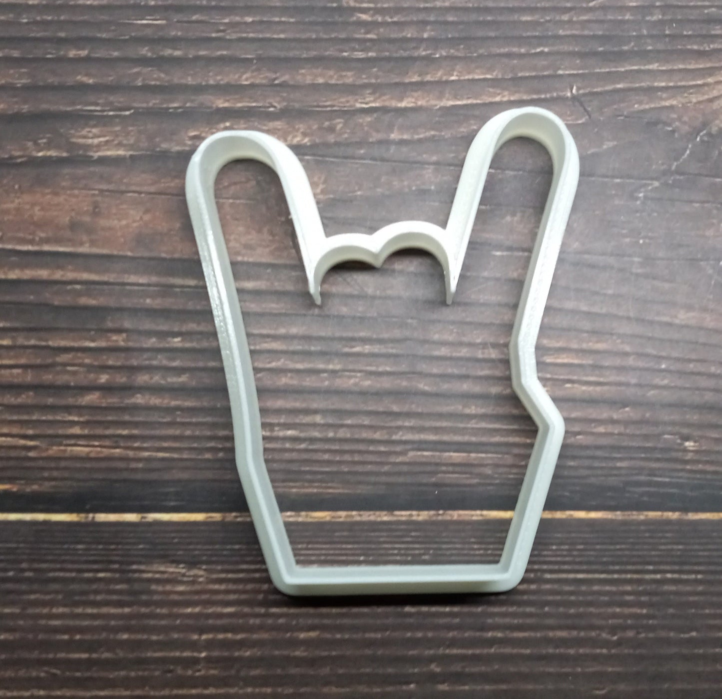 Rock on Hand Horn Sign Cookie Cutter