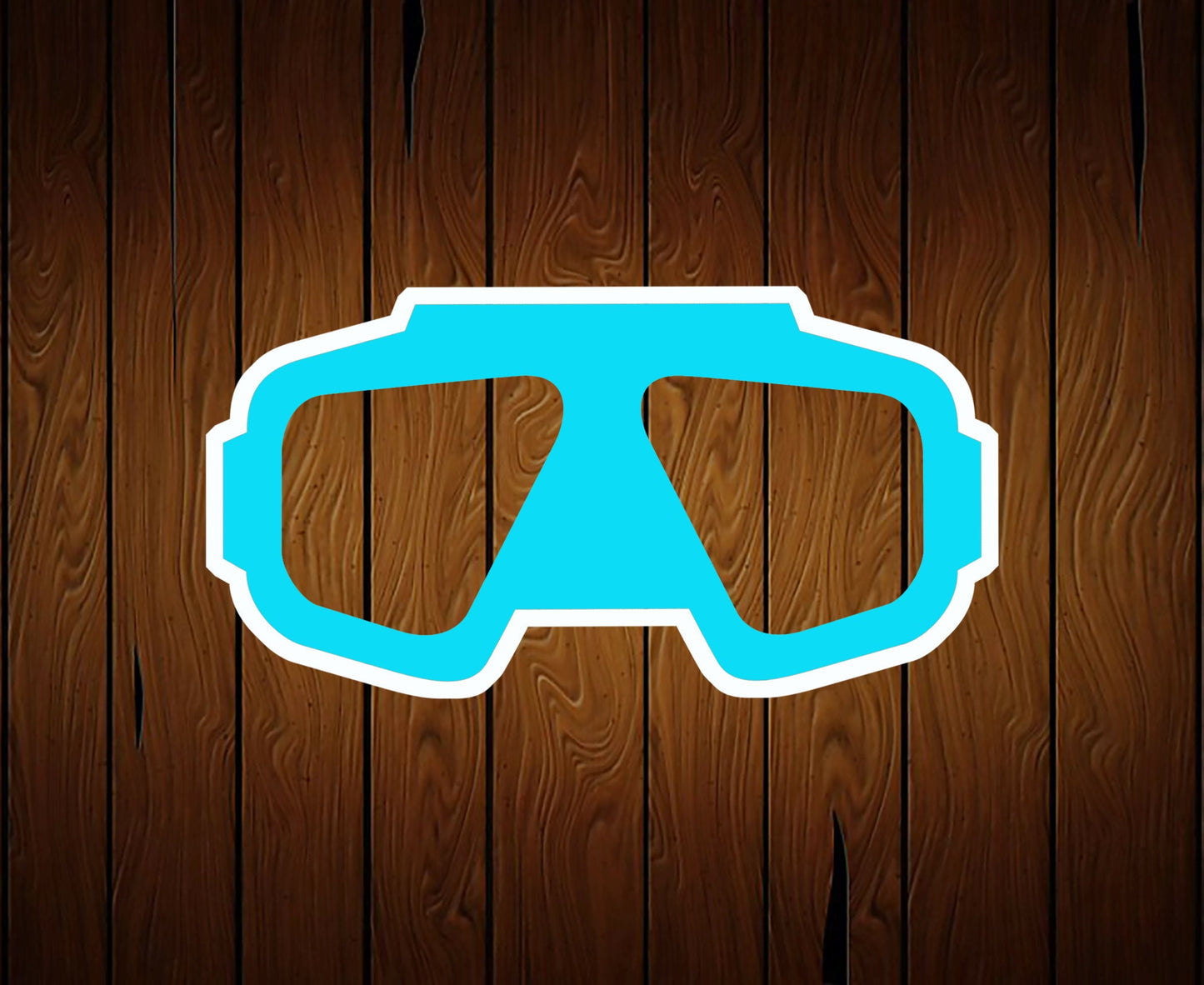 Scuba Snorkel Goggles Cookie Cutter