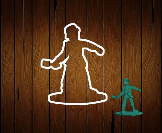 Green Army Man Cookie Cutter