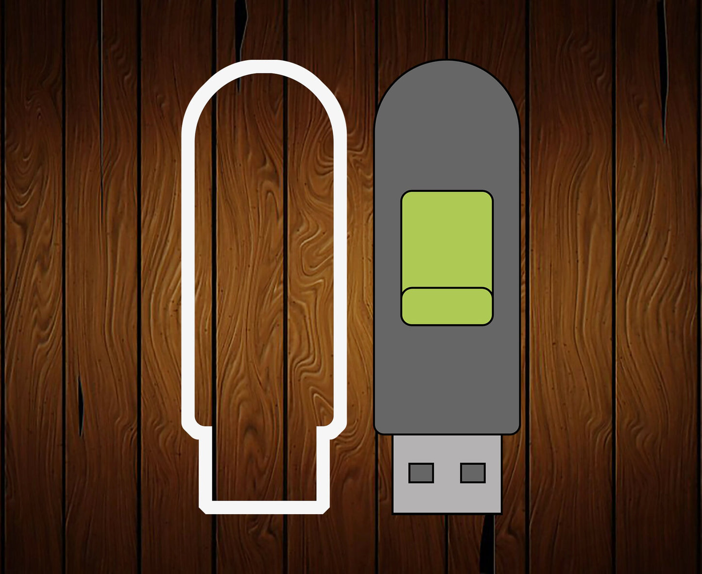 USB Flash Drive Cookie Cutter