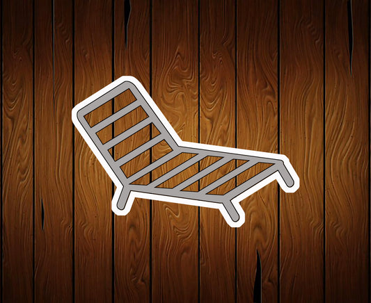 Sun Lounger Chair Cookie Cutter