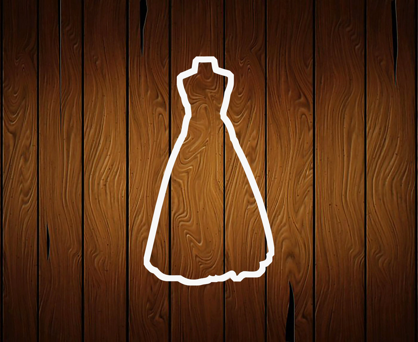 Dress Gown Cookie Cutter 2