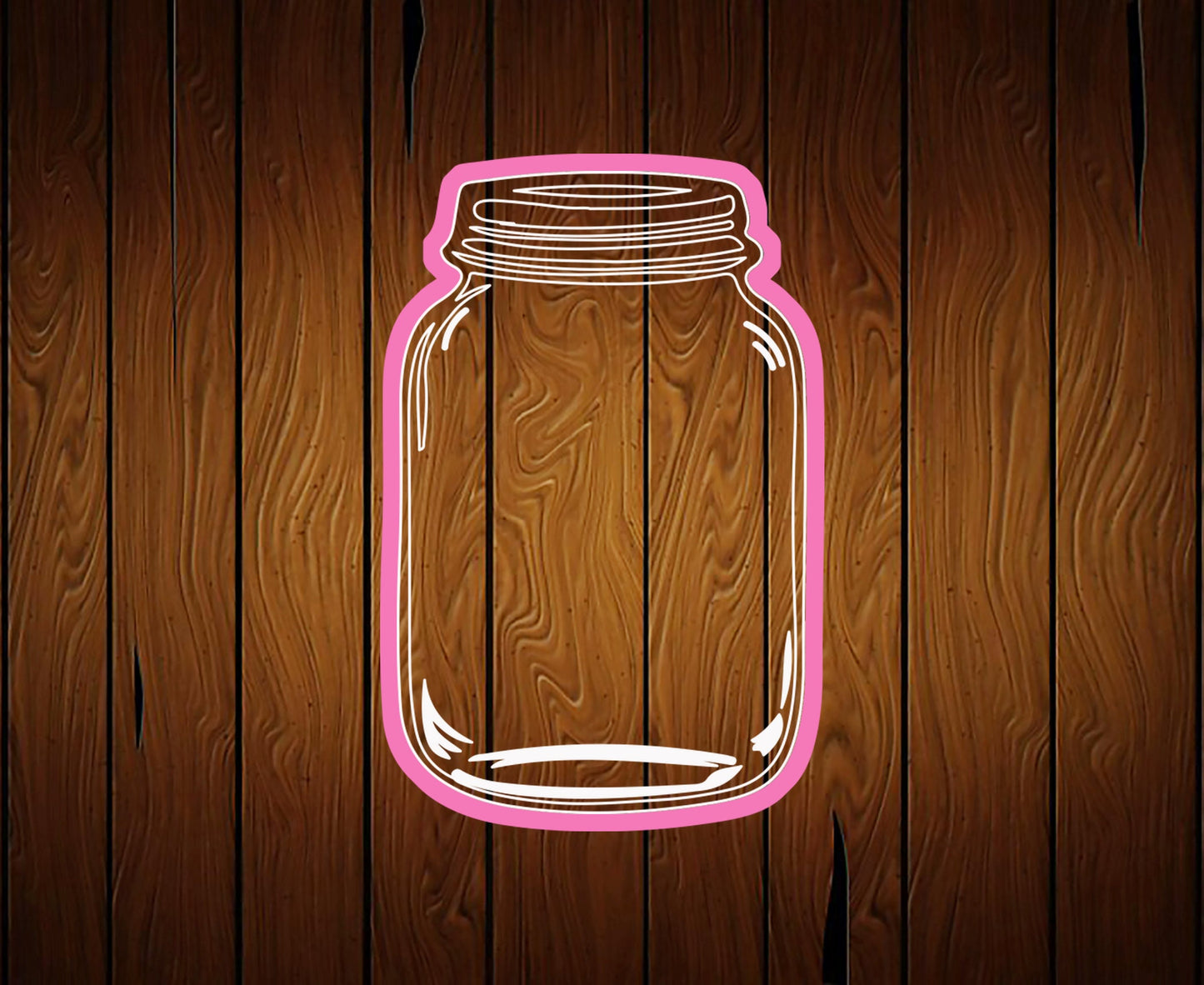 Glass Mason Jar Cookie Cutter