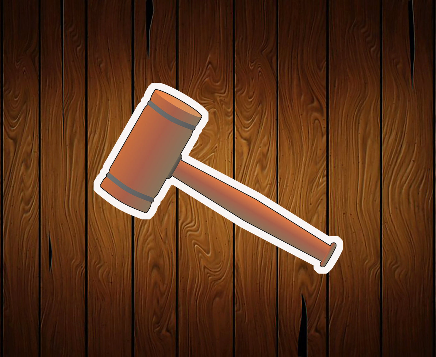 Hammer Gavel Cookie Cutter