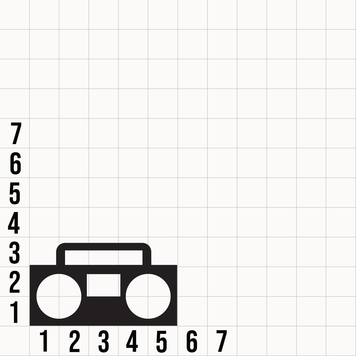 Boombox Radio Speaker Cookie Cutter 2