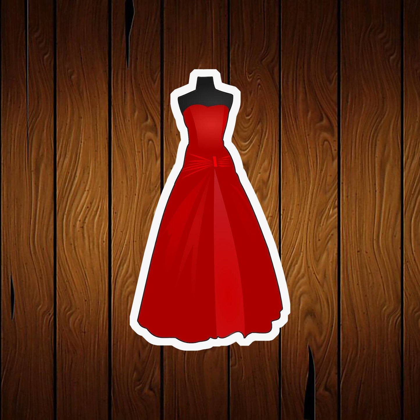 Dress Gown Cookie Cutter 2