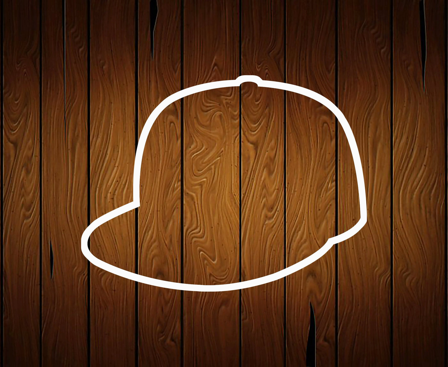 Flat Bill Baseball Hat or Cap Cookie Cutter